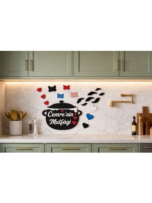 Mutfak Tencere Temalı Duvar Süsü Kişiye Özel NO81