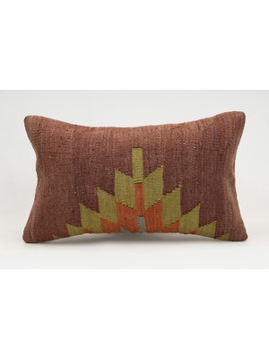 Kilim Wholesale El Yapımı Kilimden Yapılmış Vintage Kırlent Kılıfı, Yün, 30X50 cm