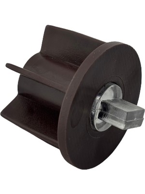 MorPerde 32 Lik Kahverengi Dikdörtgen Pimli Boru Sonu Tıpası