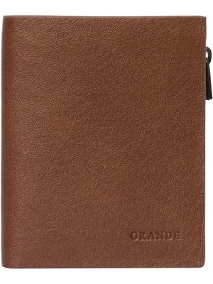 Grande Gerçek Deri Unisex Cüzdan Hakiki Deri Küçük Boy