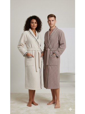 Özdilek Nev Marka Gusn Aile Bornoz Seti 6 Parça Bej-Krem (Nev,özdilek Grubuna Ait Bir Markadır)