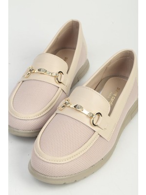 Benetton Pierre Cardin Kadın Bej Loafer PC-55735
