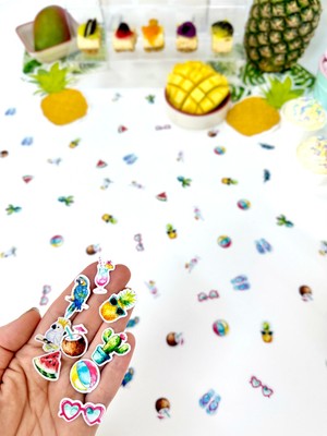 Fluparty Tutti Frutti - Meyve Temalı Mini Masa Konfetisi