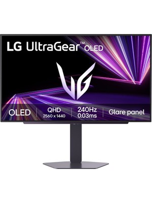 LG 27" Ultragear GX7 27GX704A-B 0.03MS (Gtg) 240Hz (Hdmı-Display) Displayhdr True Black 400 Glare Paneli QHD (2560 x 1440) OLED Pivot Oyun Monitörü