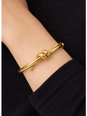 Kızılay Kuyumcusu 22 Ayar Altın Düğüm Model Günlük Kelepçe Bilezik 11.82 gr KLP2246