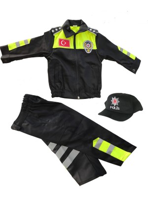 Işık Çocuk Trafik Polis Takımı Sarı 3-4 Yaş