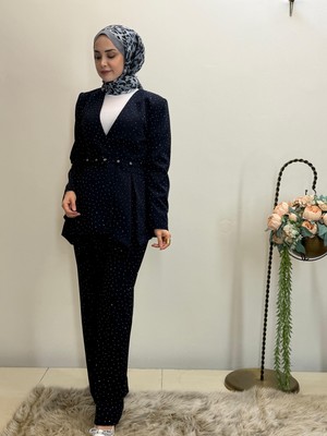 JOOQSTORE Taşlı Ceket Takım