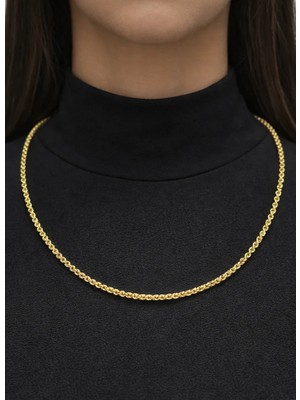 Kızılay Kuyumcusu 14 Ayar Altın Halat Modeli Zincir Kolye 4.80 gr 65CM ZNC0604