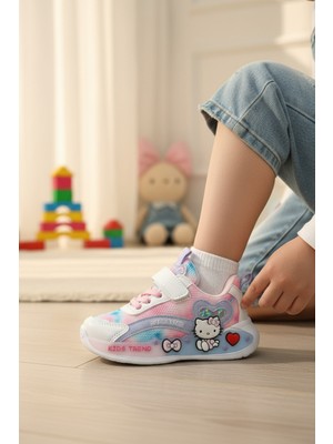 Enoch Hello Kitty Karakterli Kız Çocuk Spor Ayakkabı Cırtlı