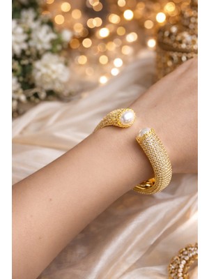 Reborn Design Gold Renk Zirkon Taşlı Helen Bileklik