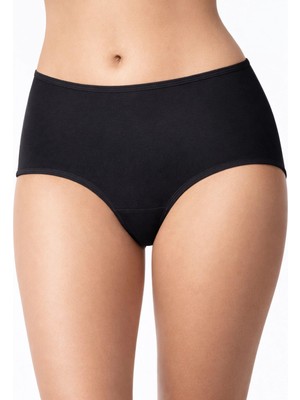 Organickid Ease Kadın Siyah Yüksek Bel Slip Külot 2'li Set