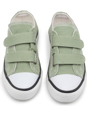Tonny Black Çocuk Unisex Açık Yeşil Rahat Kalıp Çift Bantlı Ayakkabı
