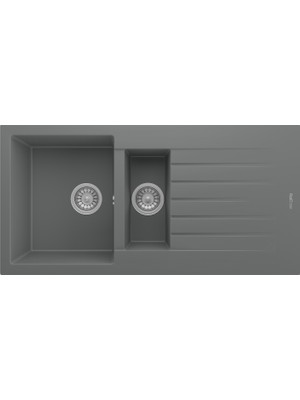 Realstone Troya 100 Granit Eviye Gri