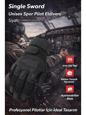 Single Sword Blackhawk Unisex Taktik & Pilot Eldiven