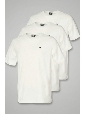 Hummel T-Ic Ico 911865-90033 3lu Beyaz Erkek Günlük Tişört