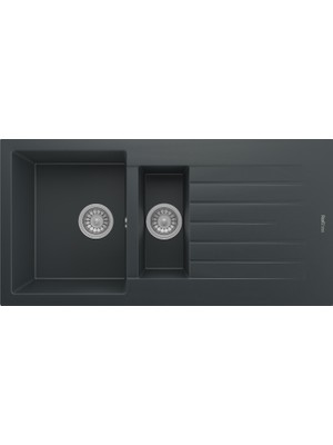 Realstone Troya 100 Granit Eviye Antrasit