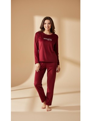 Kadife Kırmızı Pijama Takımı