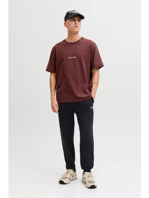 Jack & Jones Erkek Jpstgordon Logo Detaylı Çift Cepli Eşofman Altı 12288641 Siyah