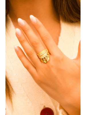 Ravi Pırlanta Taşlı Fantazi Yüzük 22 Ayar A063815