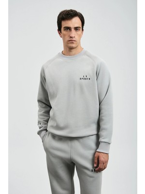 Lufian Sigma Erkek Açık Gri Sweatshirt 112030186
