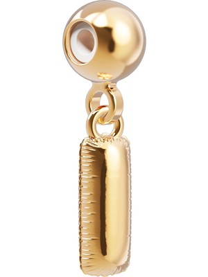 Chocli 18 Ayar Altın Kaplama Charm Harf - I