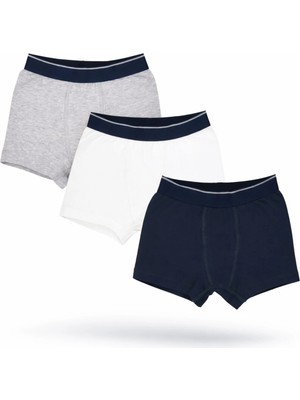 Organickid Modern Classic Erkek Çocuk Boxer Set 3'lü