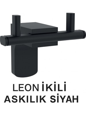 Onno Leon Ikili Askılık Siyah