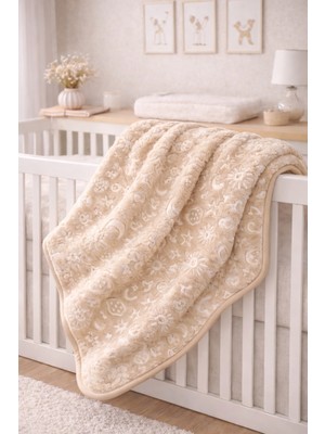 Kalın Kabartmalı Peluş Embos Bebek Battaniyesi, Yumuşak Dokulu