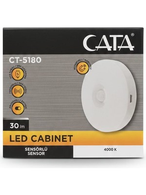 Cata CT-5180 Sensörlü Şarjlı LED Dolap Içi Aydınlatma
