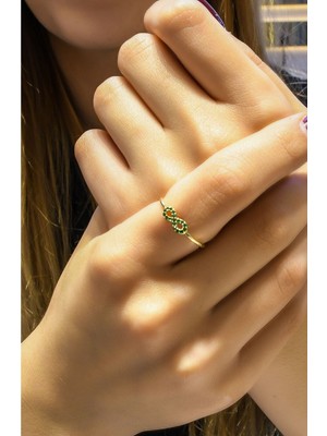 Ravi Pırlanta Taşlı Sonsuzluk Yüzük 14 Ayar A064398