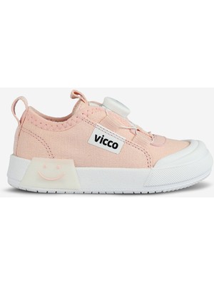Vicco Unisex Işıklı Akıllı Bağcık Ortopedik Keten Kız Erkek Çocuk Spor Ayakkabı