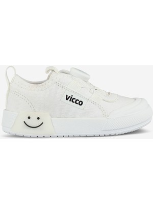 Vicco Unisex Işıklı Akıllı Bağcık Ortopedik Keten Kız Erkek Çocuk Spor Ayakkabı