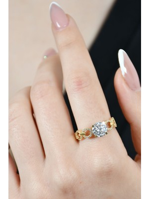 Ravi Pırlanta Tasarım Tektaş Yüzük 14 Ayar A029965