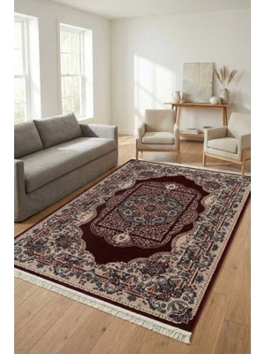 Efor Halı Amasra Kırmızı Halı Modern Dokuma Halı Yumuşak Oturma Odası Salon Çocuk Odası Mutfak Halısı P1319