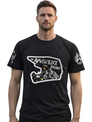 Aybaak Adventure Enduro Motocross Motorsiklet Baskılı Tişört