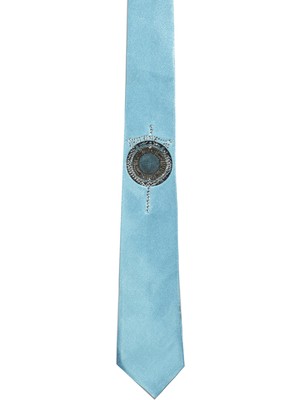 Rizzup Mavi Saten Mendilsiz Erkek Kravat 2107511