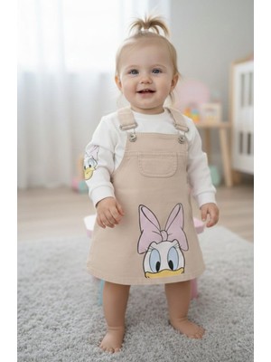 Oryeda Laura Baby Kız Bebek Sevimli Desenli Salopet Elbise
