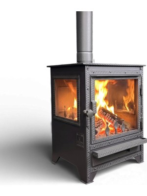 Atmaca Kuzine Soba Atmaca Üç Camlı Uranüs Şömine Soba