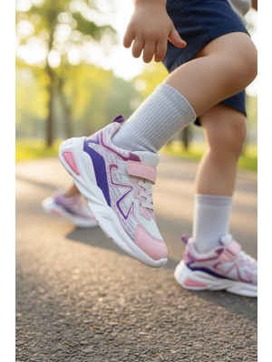 Enoch Ortopedik Çocuk Spor Ayakkabı Cırtlı ve Bağcıklı Esnek Taban