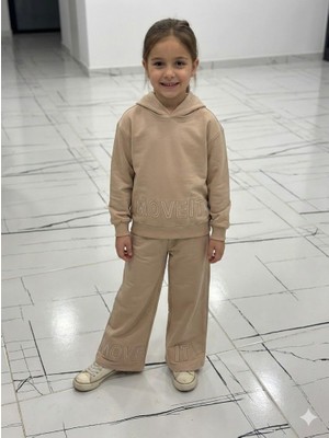 Yağmur Giyim Taskids2i Move It Yazılı 2 Ip Kumaş %100 Pamuk Kız Çocuk Eşofman Takımı 6-13 Yaş 31369