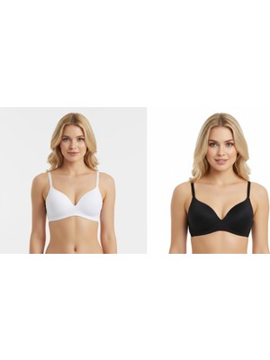 Bonbon Kadın Balensiz Kuplu Soft Bra 2'li Paket Sütyen BB2323
