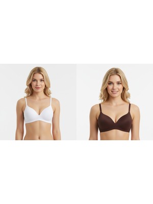 Bonbon Kadın Balensiz Kuplu Soft Bra 2'li Paket Sütyen BB2323