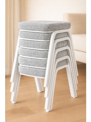 Ecowood Metal Tabure- 6 Adet