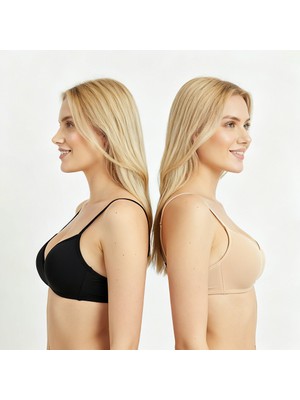 Bonbon Kadın Balensiz Dolgusuz 2'li Paket Ilk Sütyenim BB2321