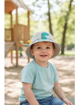 Kitti 1-3 Yaş Erkek Çocuk Figürlü Yazlık Fötr Şapka