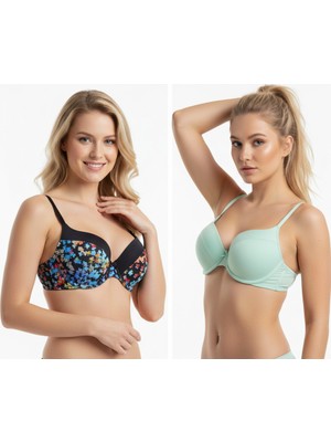 Bonbon Kadın Balenli Destekli 2'li Sütyen BB2278
