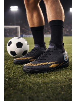 ModaFrato TW-142 Bilekli Halı Saha Ayakkabısı Krampon Çoraplı Futbol Ayakkabısı