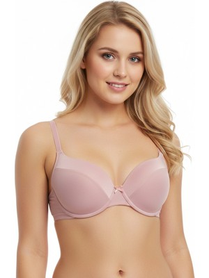 Bonbon Kadın Balenli Destekli Gül Kurusu Sütyen BB2300