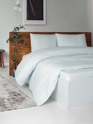 Patron Home Fermuarlı Çantalı Çift Kişilik %100 Pamuk Saten Lastikli Çarşaflı Nevresim Takımı