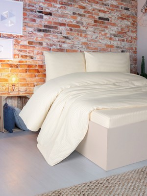 Patron Home Fermuarlı Çantalı Çift Kişilik %100 Pamuk Saten Lastikli Çarşaflı Nevresim Takımı